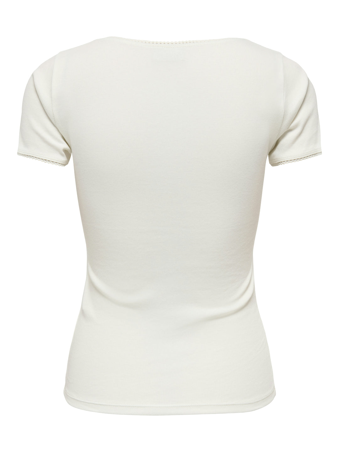 JDYLUCKY S/S O NECK DETAIL TOP JRS, Cloud Dancer 177922 Bild 2