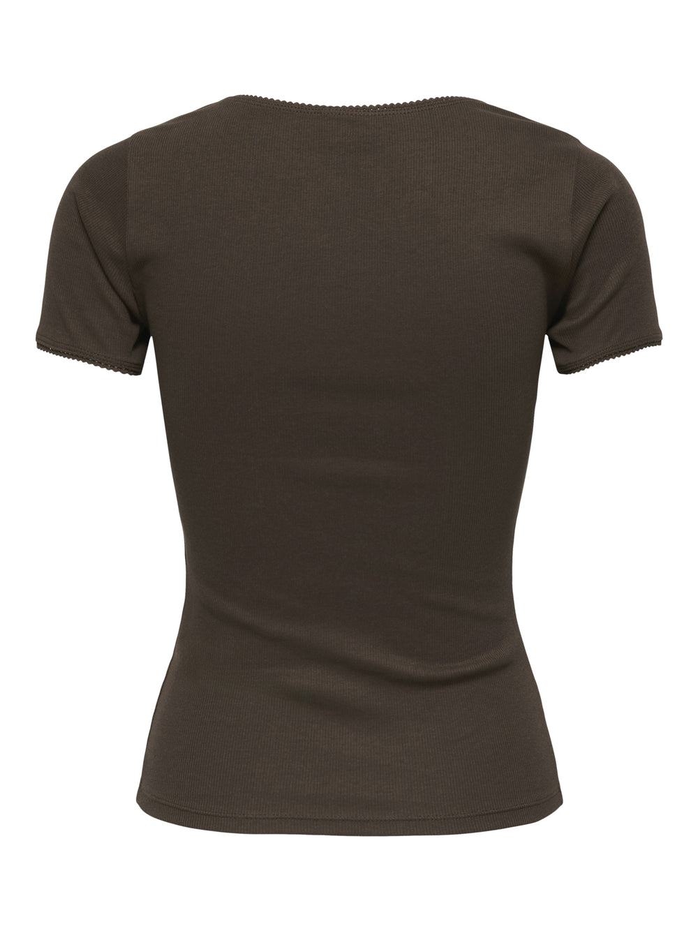 JDYLUCKY S/S O NECK DETAIL TOP JRS, Chicory Coffee 242836 Bild 2