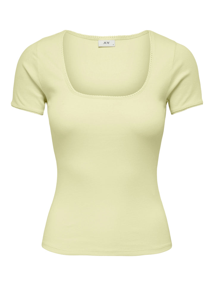 JDYLUCKY S/S O NECK DETAIL TOP JRS, Double Cream 288015 Bild 1