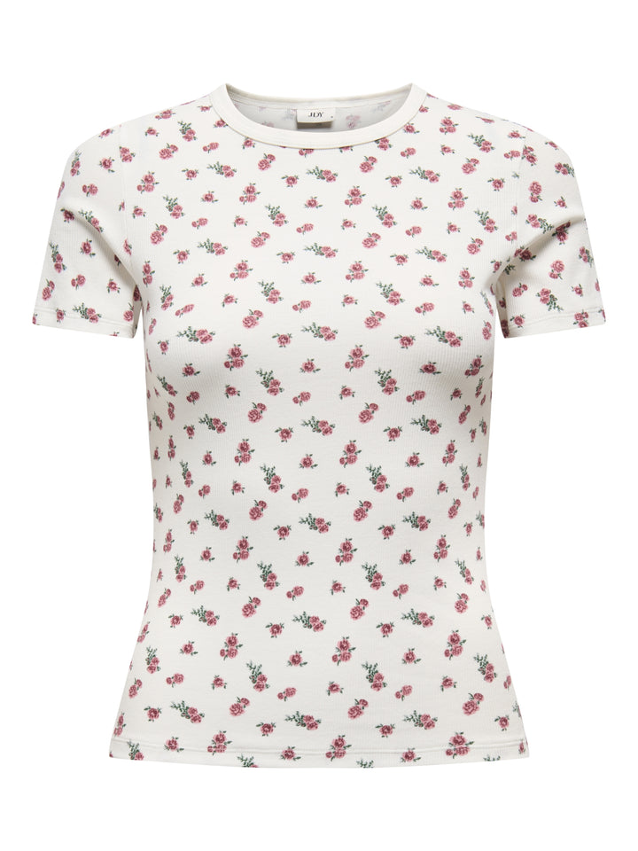 JDYLUCKY S/S O NECK TOP JRS NOOS, Cloud Dancer/ROSE 177922002 Bild 1