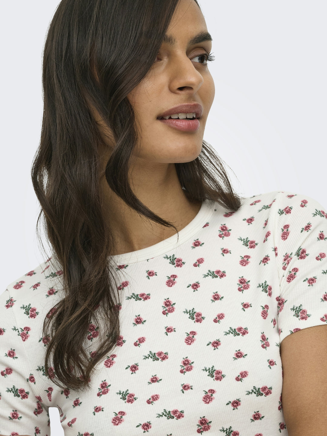 JDYLUCKY S/S O NECK TOP JRS NOOS, Cloud Dancer/ROSE 177922002 Bild 3
