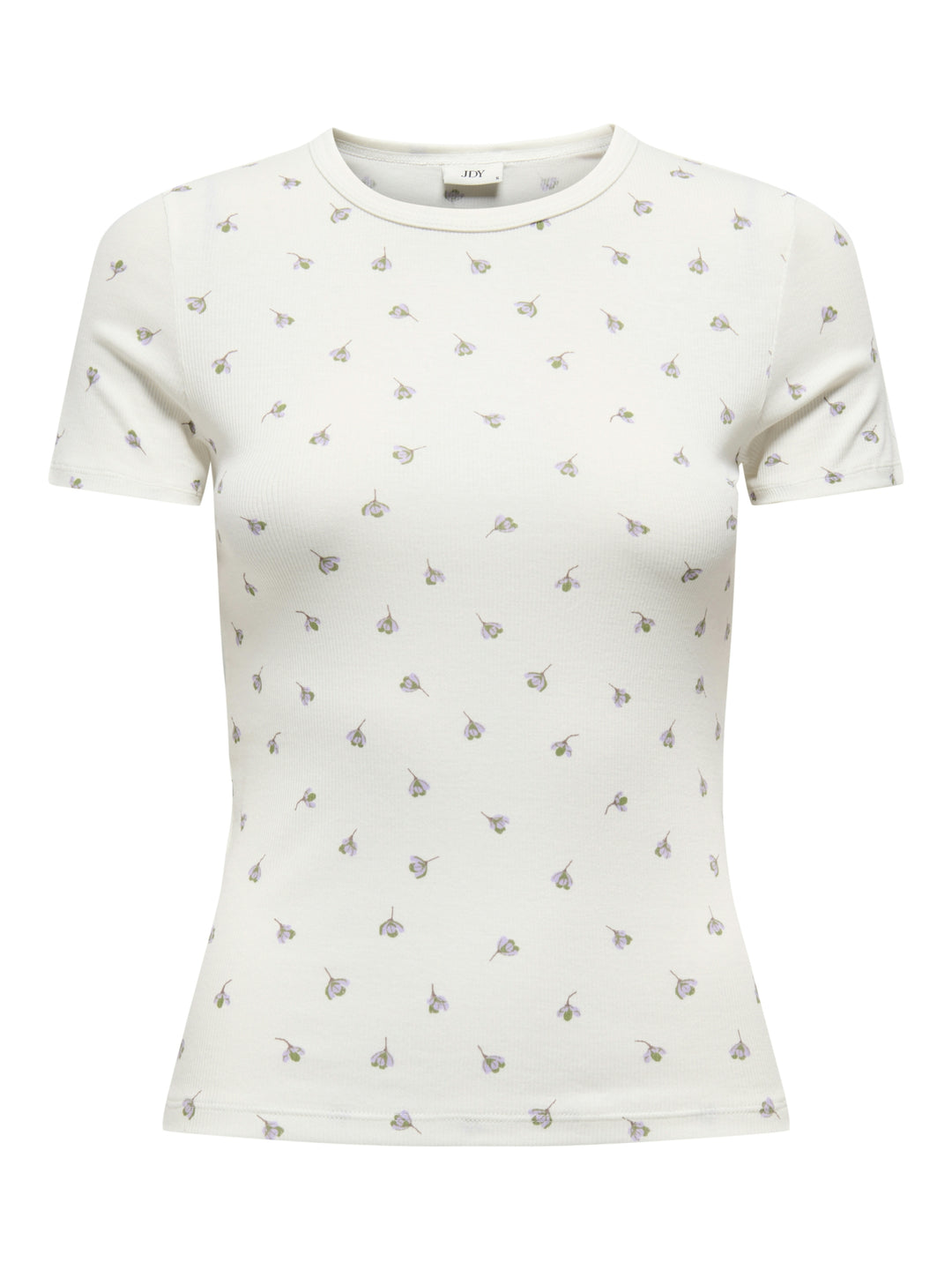 JDYLUCKY S/S O NECK TOP JRS NOOS, Cloud Dancer/POPPY FLOWER 177922003 Bild 1