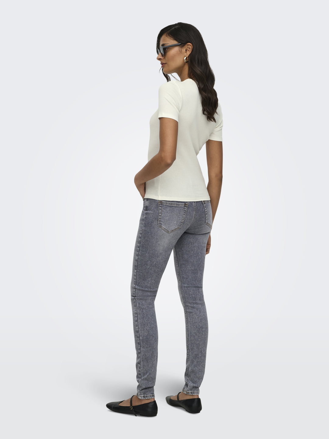 JDYLUCKY S/S O NECK TOP JRS NOOS, Cloud Dancer 177922 Bild 5