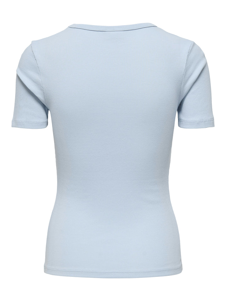 JDYLUCKY S/S O NECK TOP JRS NOOS, Cashmere Blue 193179 Bild 2