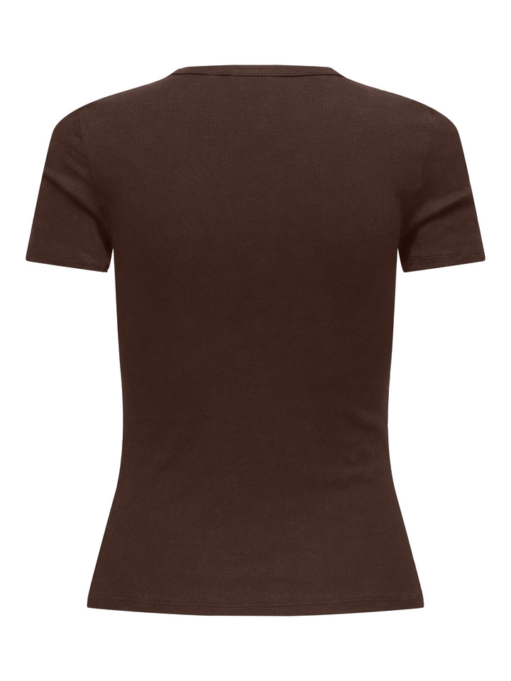 JDYLUCKY S/S O NECK TOP JRS NOOS, Chicory Coffee 242836 Bild 2