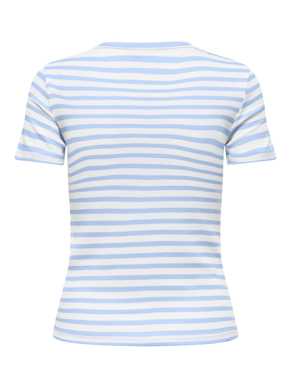 JDYLUCKY SS O NECK STRIPE TOP JRS D, Cloud Dancer/POWDER BLUE 177922002 Bild 2