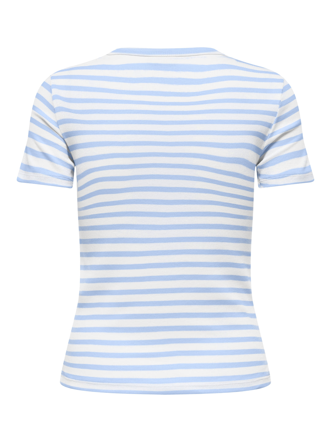 JDYLUCKY SS O NECK STRIPE TOP JRS D, Cloud Dancer/POWDER BLUE 177922002 Bild 2