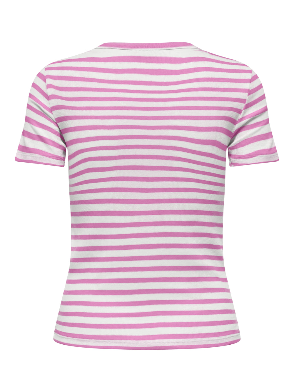 JDYLUCKY SS O NECK STRIPE TOP JRS D, Cloud Dancer/WILD ORCHID 177922003 Bild 2