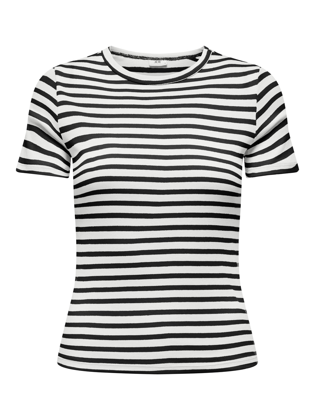 JDYLUCKY SS O NECK STRIPE TOP JRS D, Cloud Dancer/BLACK 177922004 Bild 1