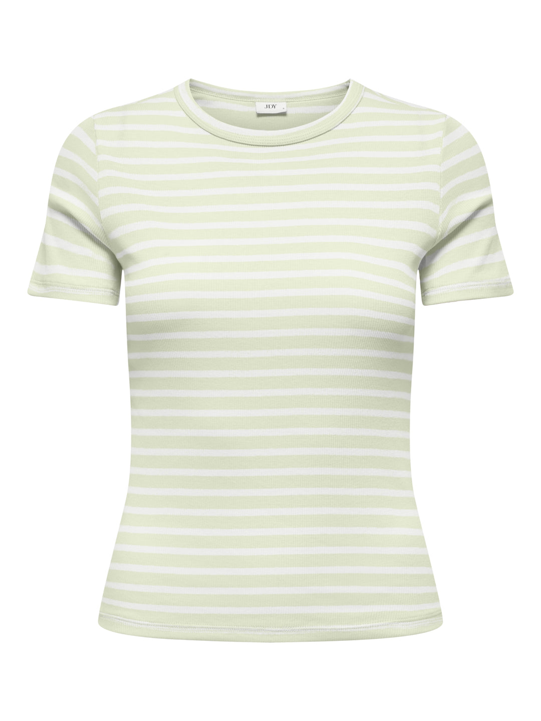 JDYLUCKY SS O NECK STRIPE TOP JRS D, Meadow Mist/CLOUD DANCER 305430001 Bild 1
