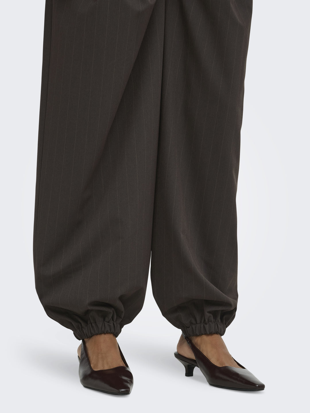 JDYMADELINE HW BALLOON PANT PNT, Chocolate Torte/TOBACCO PIN STRIPE 244915001 Bild 3