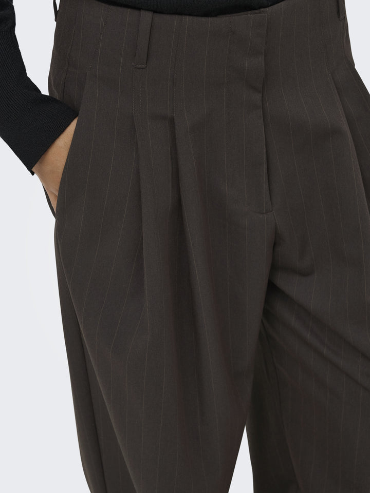 JDYMADELINE HW BALLOON PANT PNT, Chocolate Torte/TOBACCO PIN STRIPE 244915001 Bild 6
