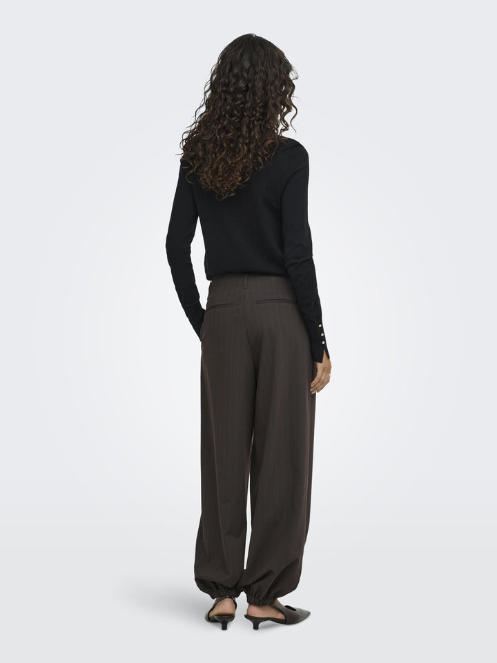 JDYMADELINE HW BALLOON PANT PNT, Chocolate Torte/TOBACCO PIN STRIPE 244915001 Bild 7