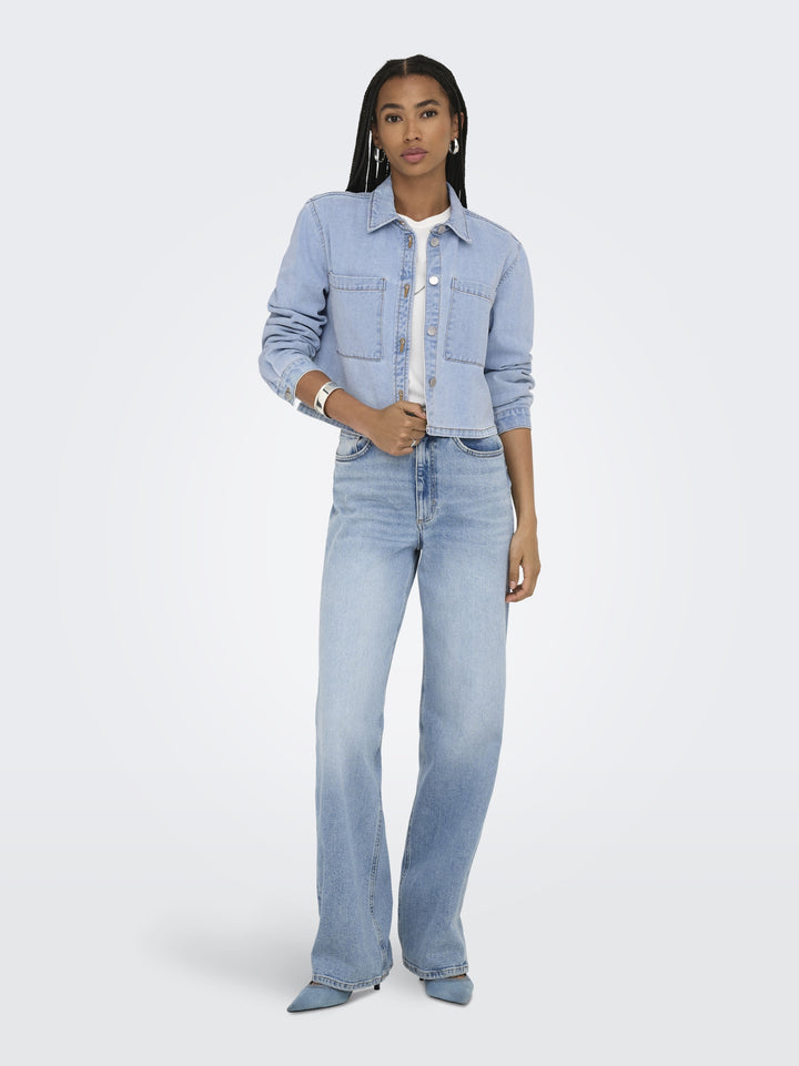 JDYMARLY L/S BOXY SHACKET  DNM NOOS, Light Blue Denim 177934 Bild 5