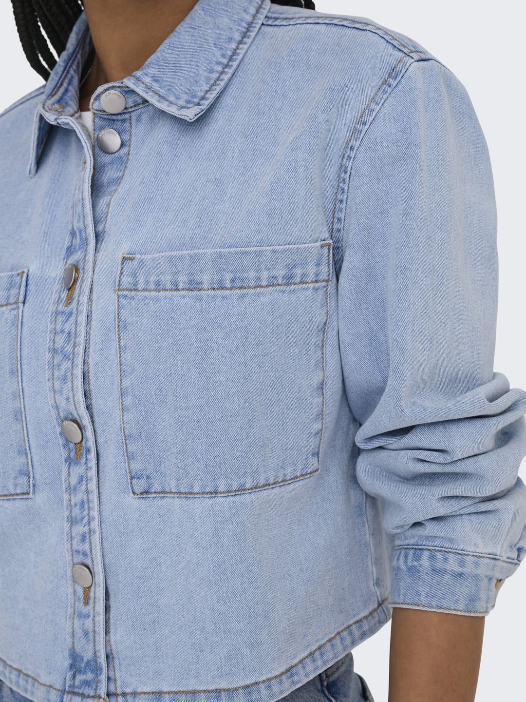JDYMARLY L/S BOXY SHACKET  DNM NOOS, Light Blue Denim 177934 Bild 6