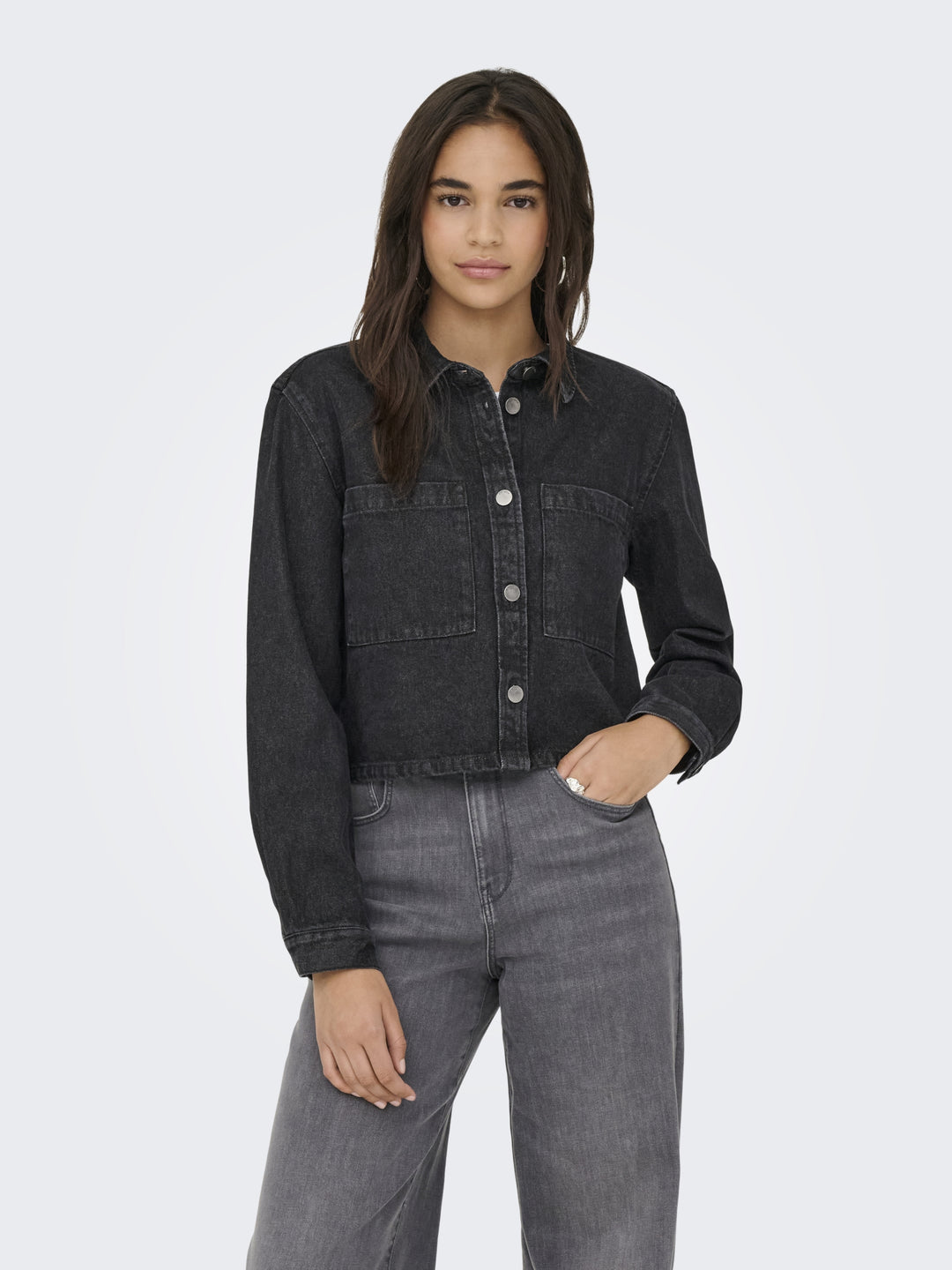 JDYMARLY L/S BOXY SHACKET  DNM NOOS, Black Denim 179674 Bild 5