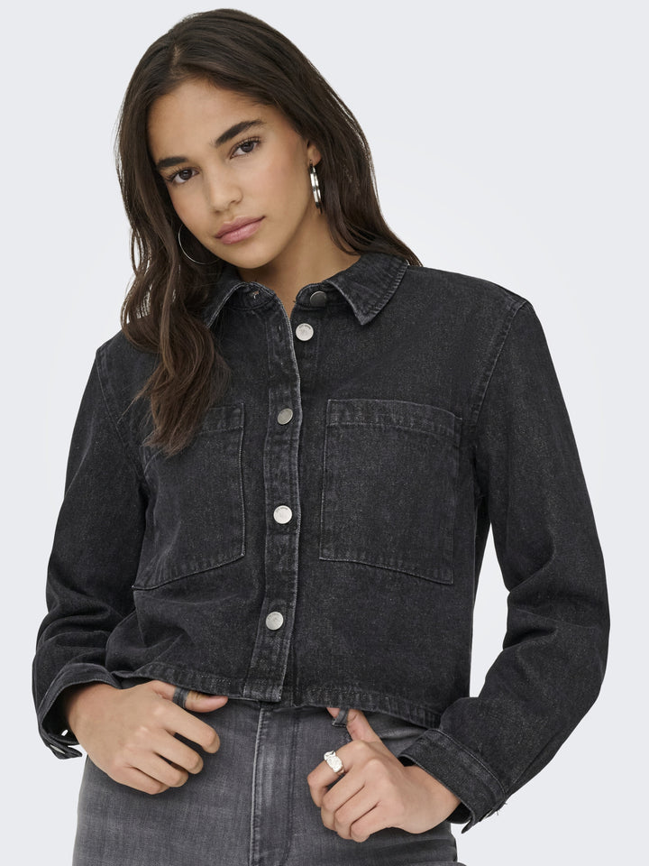 JDYMARLY L/S BOXY SHACKET  DNM NOOS, Black Denim 179674 Bild 6