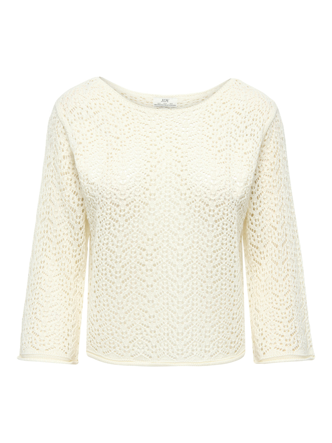JDYMIKA 3/4 BOAT NECK PULLOVER KNT, Eggnog 180551 Bild 1