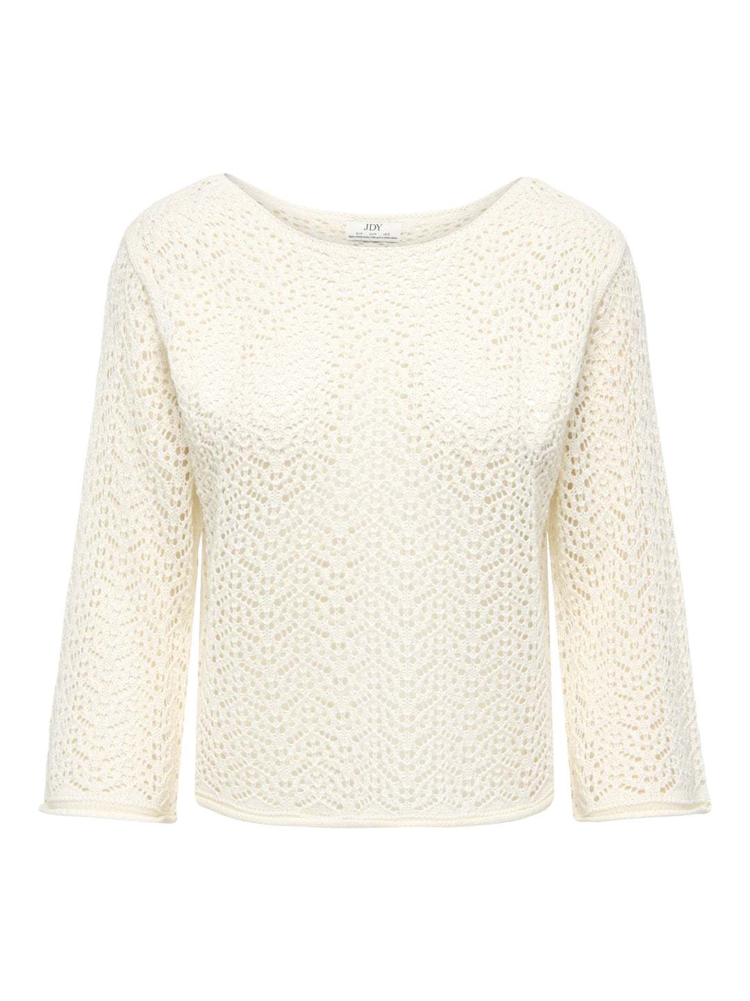 JDYMIKA 3/4 BOAT NECK PULLOVER KNT, Eggnog 180551 Bild 1