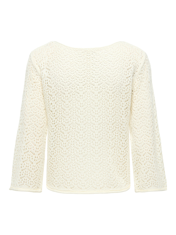 JDYMIKA 3/4 BOAT NECK PULLOVER KNT, Eggnog 180551 Bild 3