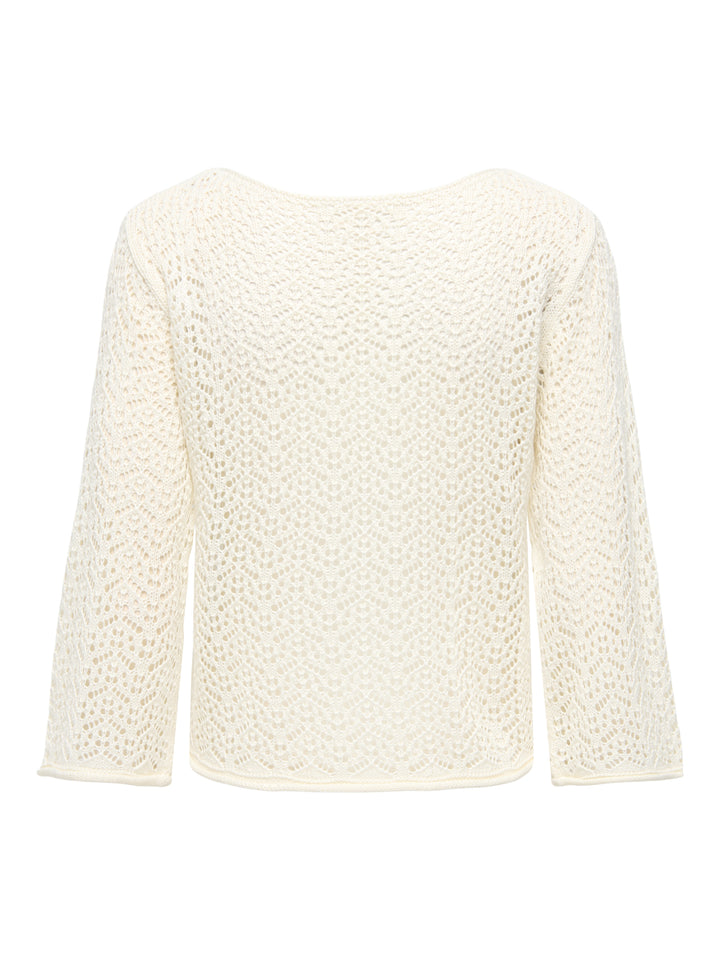 JDYMIKA 3/4 BOAT NECK PULLOVER KNT, Eggnog 180551 Bild 3