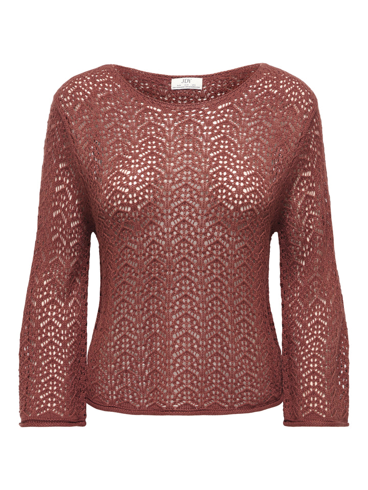 JDYMIKA 3/4 BOAT NECK PULLOVER KNT, Smoked Paprika 237196 Bild 1