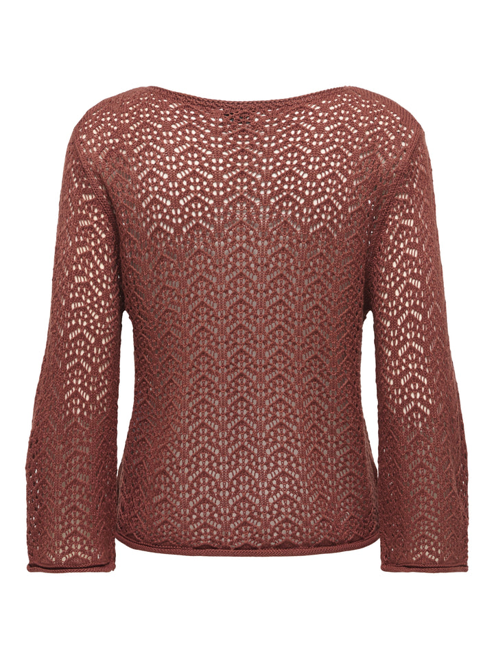 JDYMIKA 3/4 BOAT NECK PULLOVER KNT, Smoked Paprika 237196 Bild 2