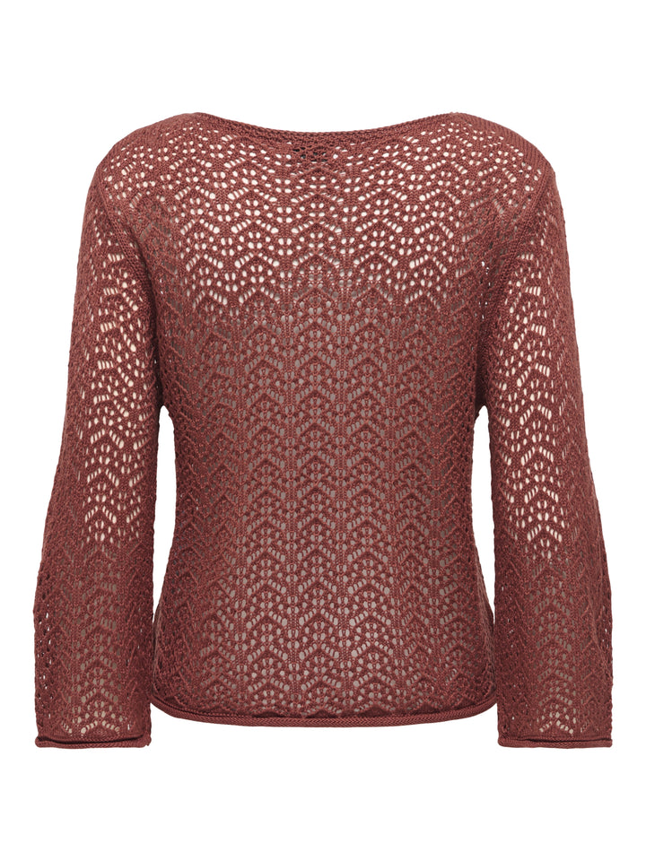 JDYMIKA 3/4 BOAT NECK PULLOVER KNT, Smoked Paprika 237196 Bild 2