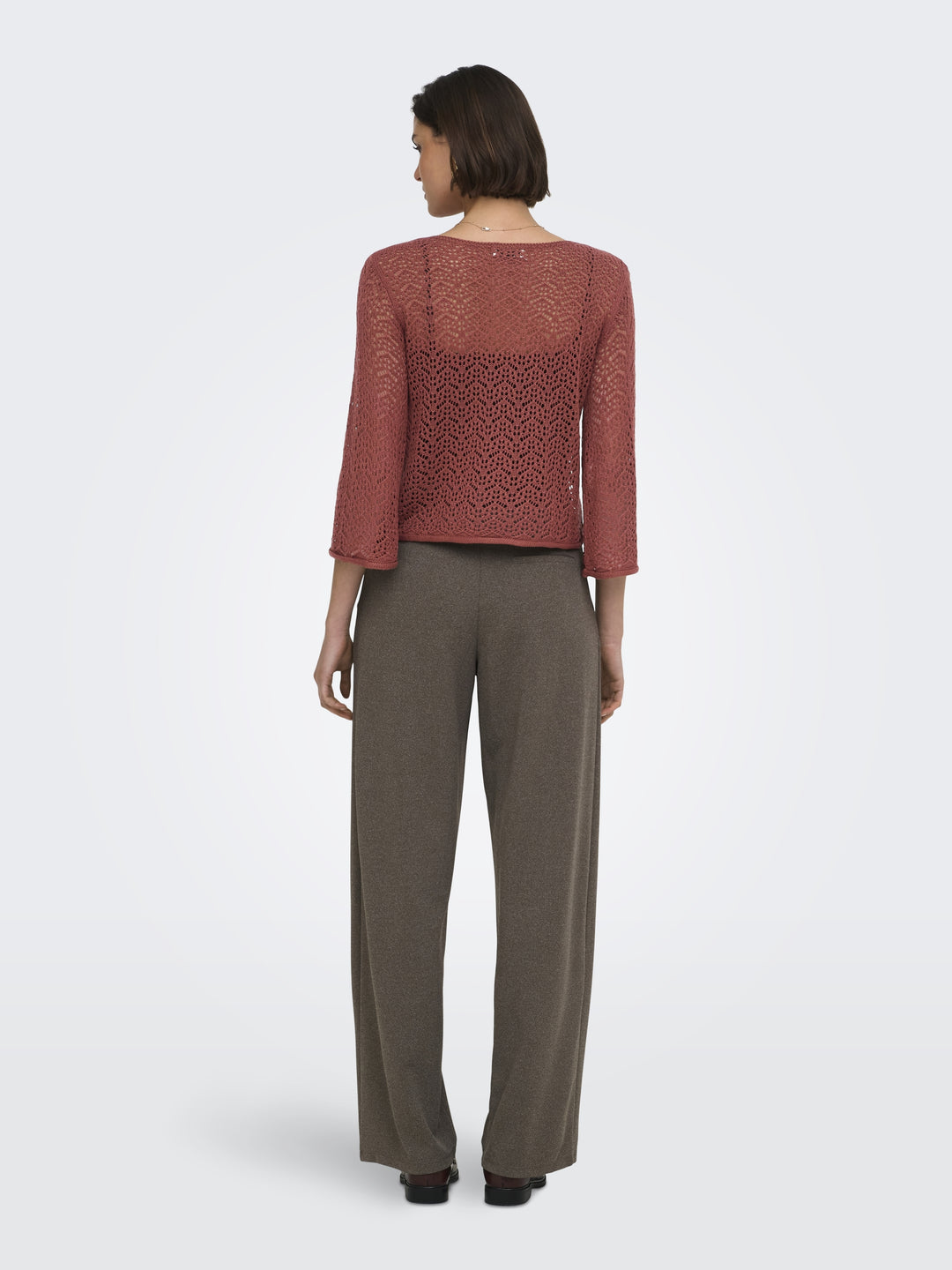 JDYMIKA 3/4 BOAT NECK PULLOVER KNT, Smoked Paprika 237196 Bild 5