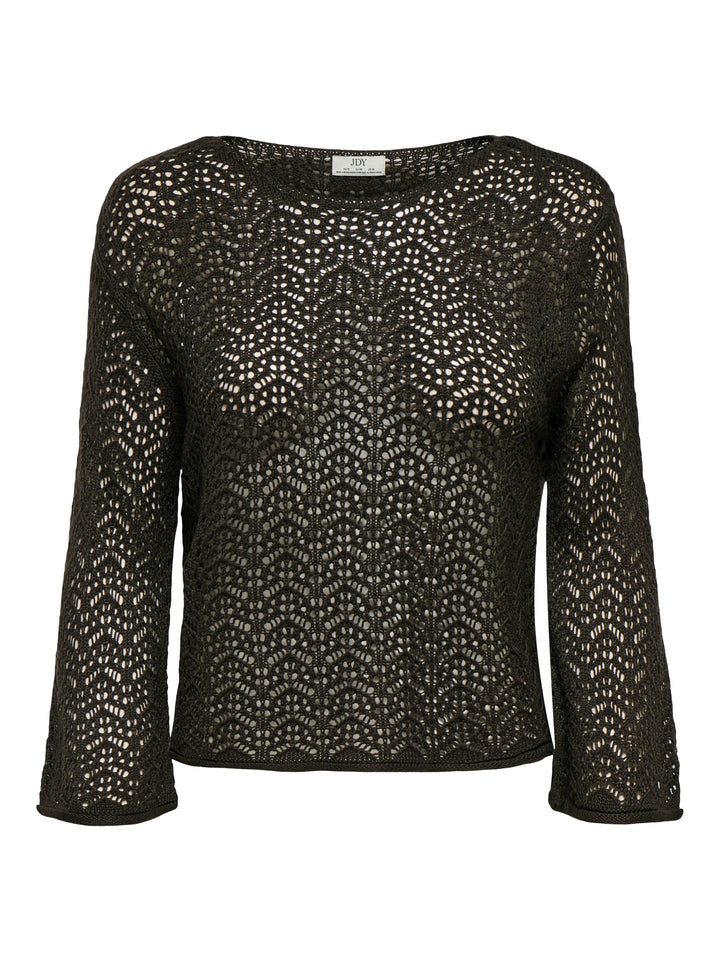 JDYMIKA 3/4 BOAT NECK PULLOVER KNT, Chocolate Torte 244915 Bild 1