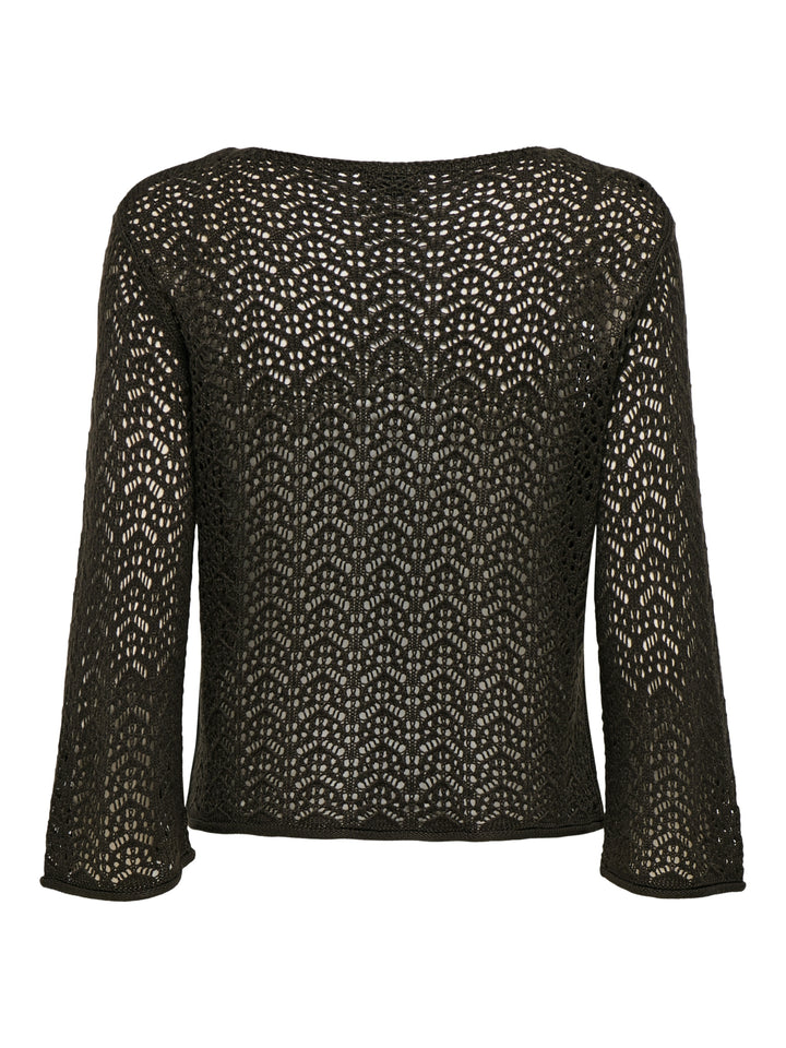 JDYMIKA 3/4 BOAT NECK PULLOVER KNT, Chocolate Torte 244915 Bild 2