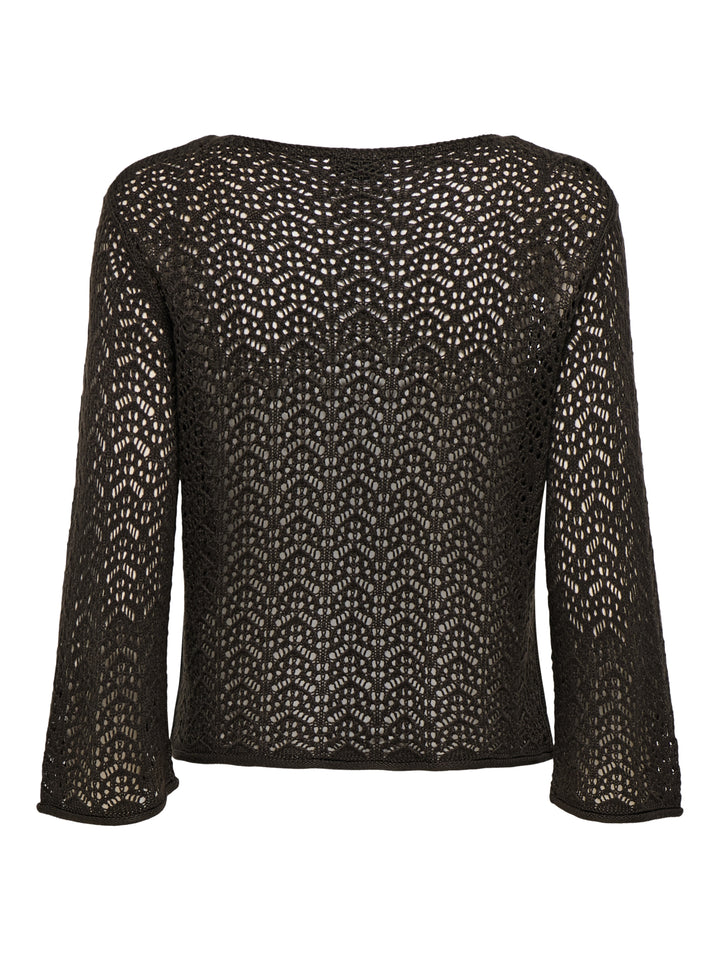 JDYMIKA 3/4 BOAT NECK PULLOVER KNT, Chocolate Torte 244915 Bild 2