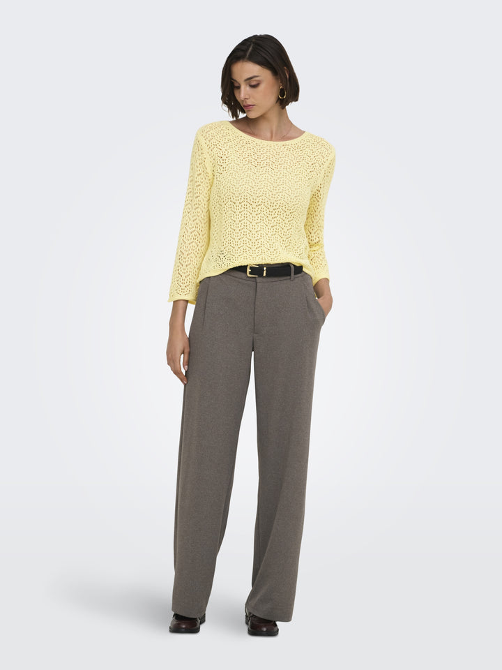 JDYMIKA 3/4 BOAT NECK PULLOVER KNT, Double Cream 288015 Bild 6