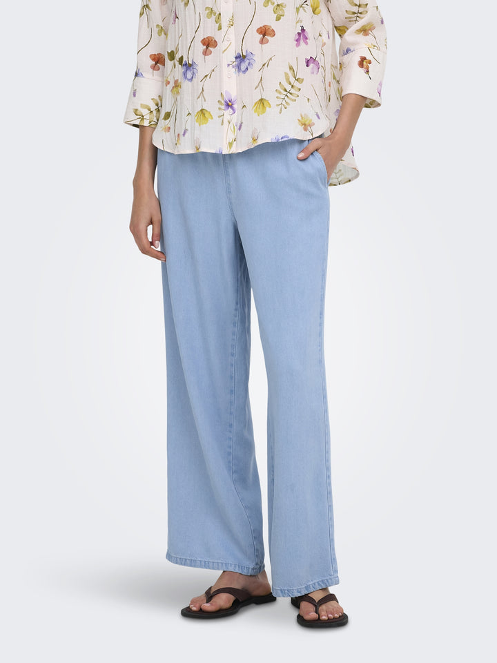 JDYMIRA MW WIDE STRING PANT PNT NOO, Light Blue Denim 177934 Bild 4