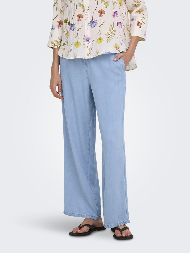 JDYMIRA MW WIDE STRING PANT PNT NOO, Light Blue Denim 177934 Bild 4