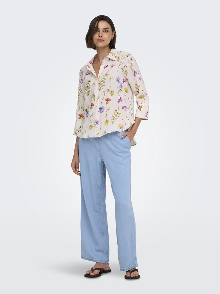 JDYMIRA MW WIDE STRING PANT PNT NOO, Light Blue Denim 177934 Bild 6