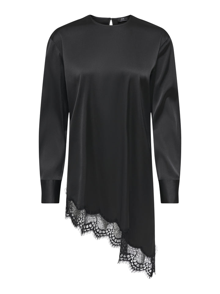 JDYNADDY L/S ASYM LONG TOP WVN, Black/BLACK LACE 177911001 Bild 1