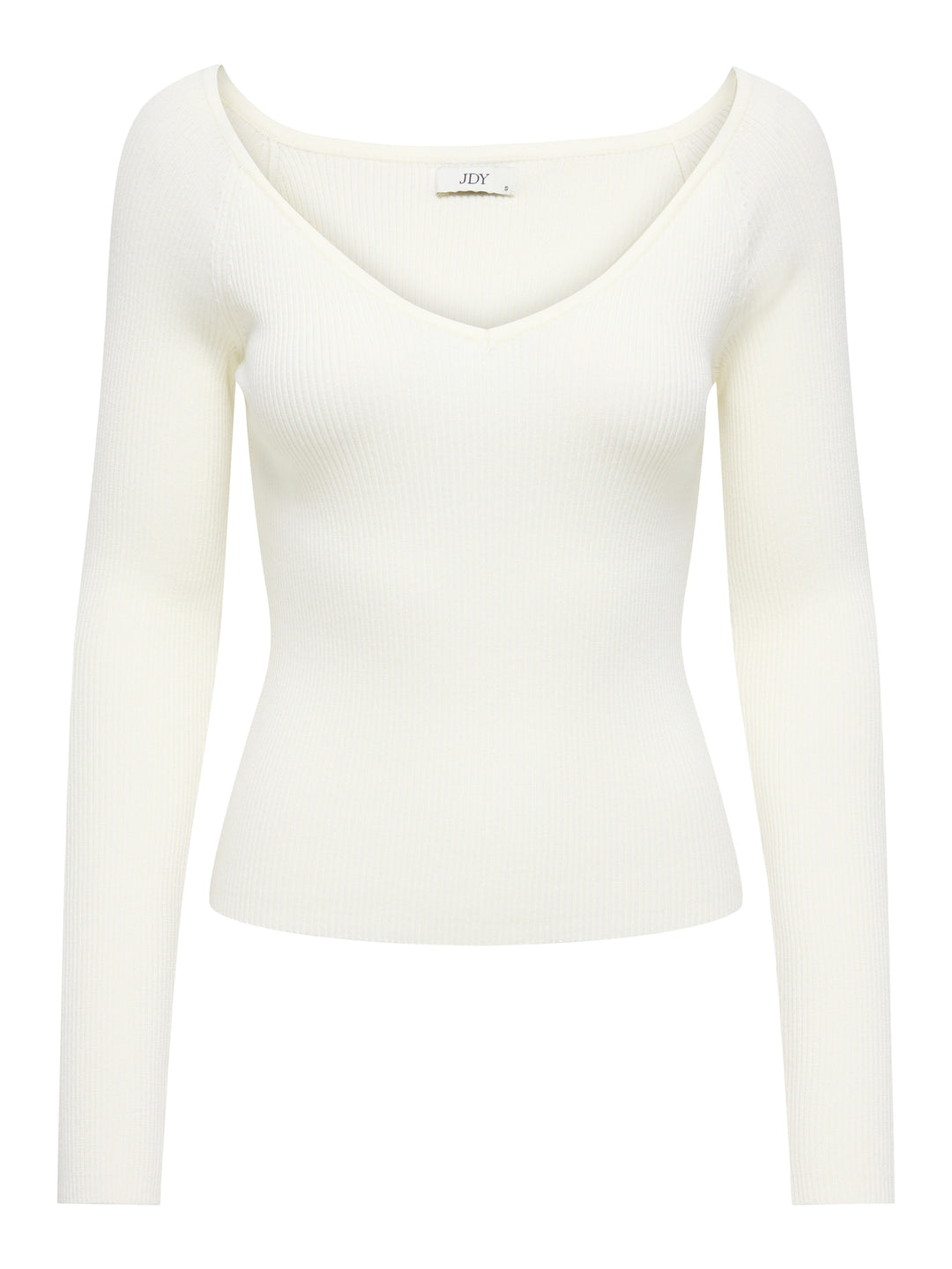 JDYNANNA L/S V-NECK PULLOVER KNT, Cloud Dancer 177922 Bild 1