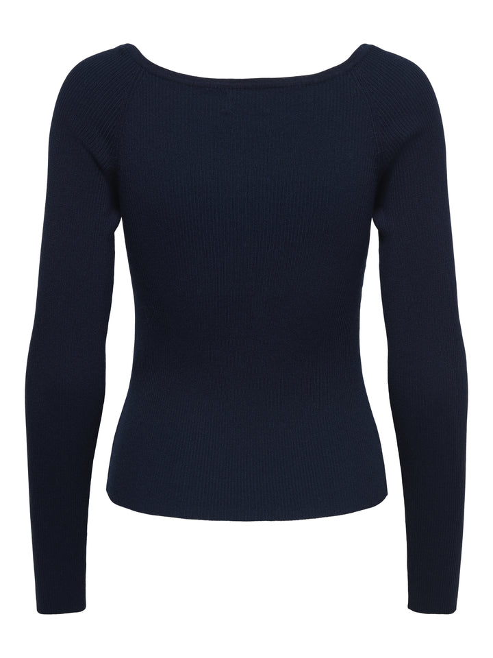 JDYNANNA L/S V-NECK PULLOVER KNT, Black Iris 179671 Bild 2