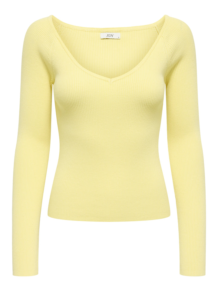 JDYNANNA L/S V-NECK PULLOVER KNT, Double Cream 288015 Bild 1