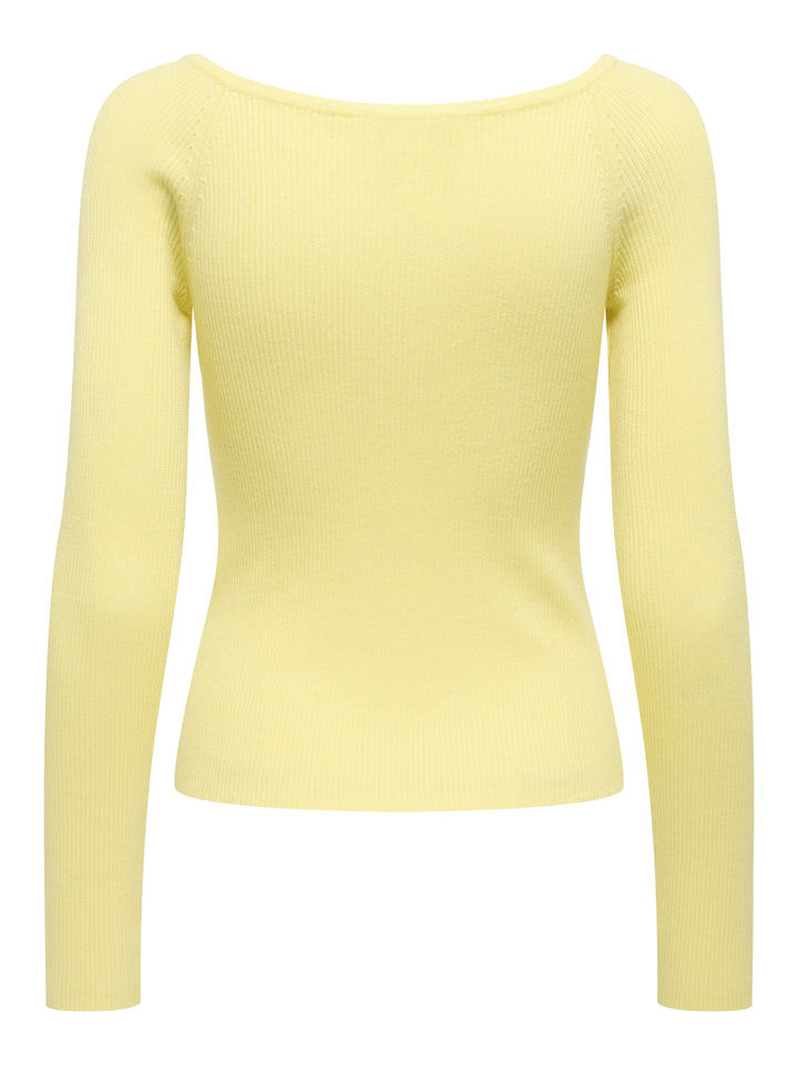 JDYNANNA L/S V-NECK PULLOVER KNT, Double Cream 288015 Bild 2