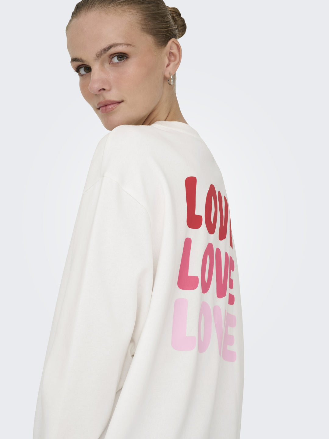 JDYNANNA LIFE L/S TEXT SWEAT JRS DI, Cloud Dancer/LOVE 177922001 Bild 6