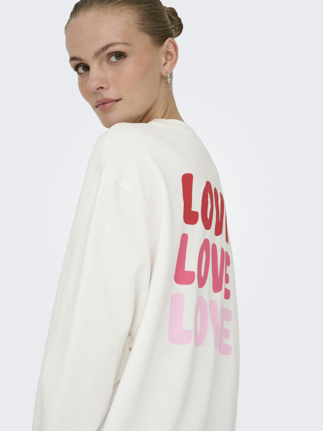 JDYNANNA LIFE L/S TEXT SWEAT JRS DI, Cloud Dancer/LOVE 177922001 Bild 6