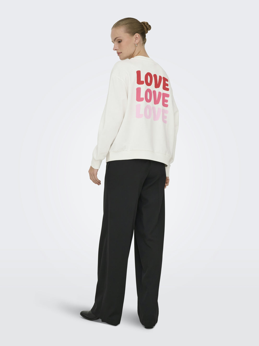 JDYNANNA LIFE L/S TEXT SWEAT JRS DI, Cloud Dancer/LOVE 177922001 Bild 7