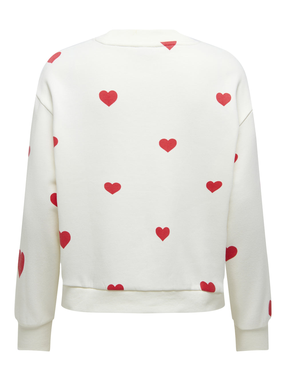 JDYNANNA LIFE L/S TEXT SWEAT JRS DI, Cloud Dancer/RED HEART 177922007 Bild 2