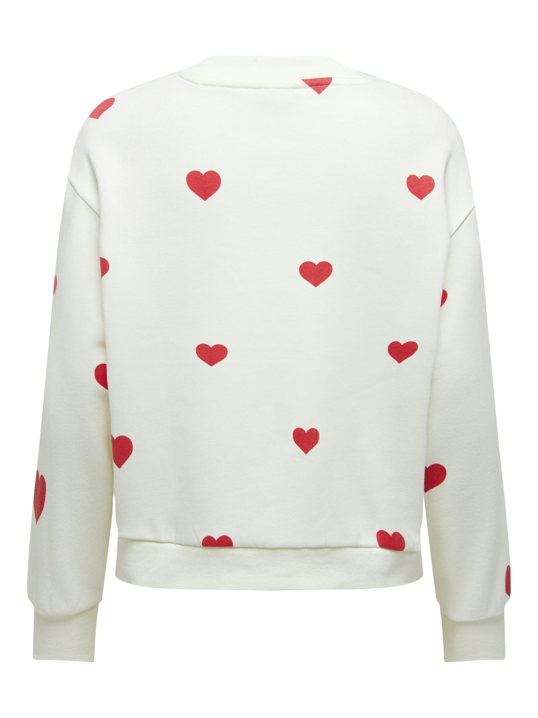 JDYNANNA LIFE L/S TEXT SWEAT JRS DI, Cloud Dancer/RED HEART 177922007 Bild 2