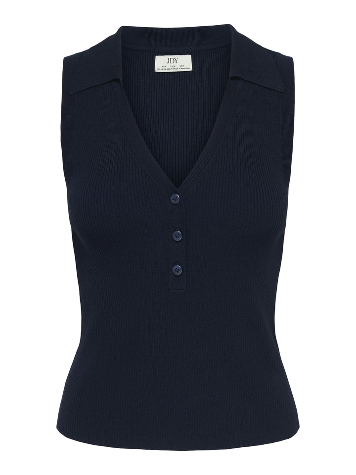 JDYNANNA S/L COLLAR TOP KNT, Black Iris 179671 Bild 1