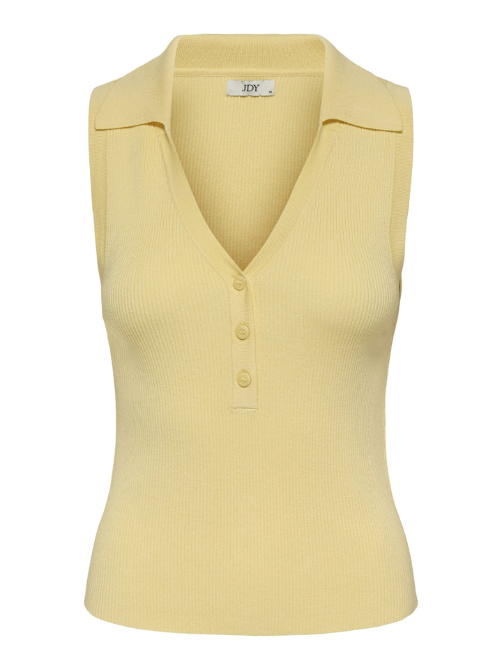 JDYNANNA S/L COLLAR TOP KNT, Double Cream 288015 Bild 1