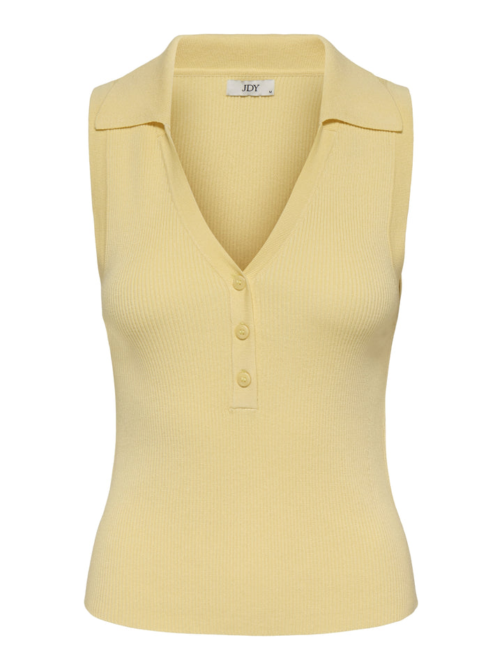 JDYNANNA S/L COLLAR TOP KNT, Double Cream 288015 Bild 1