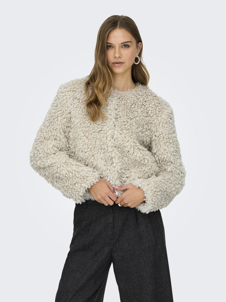 JDYNEO FAUX FUR JACKET OTW SIE, Tofu 212950 Bild 3